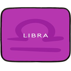 Zodizc Libra Purple Double Sided Fleece Blanket (mini) 