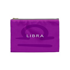 Zodizc Libra Purple Cosmetic Bag (medium)  by Mariart