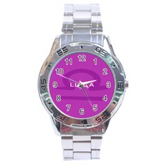 Zodizc Libra Purple Stainless Steel Analogue Watch by Mariart