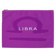 Zodizc Libra Purple Cosmetic Bag (xxl)  by Mariart