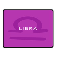 Zodizc Libra Purple Double Sided Fleece Blanket (small)  by Mariart