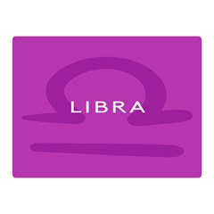 Zodizc Libra Purple Double Sided Flano Blanket (mini) 