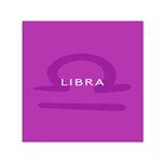 Zodizc Libra Purple Small Satin Scarf (Square) Front