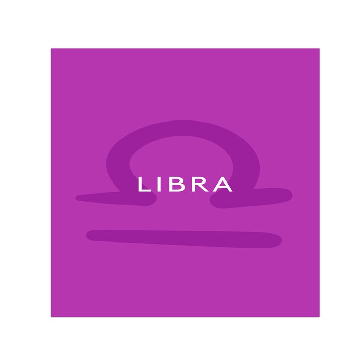 Zodizc Libra Purple Small Satin Scarf (Square)