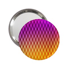 Triangle Plaid Chevron Wave Pink Purple Yellow Rainbow 2 25  Handbag Mirrors