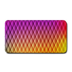 Triangle Plaid Chevron Wave Pink Purple Yellow Rainbow Medium Bar Mats by Mariart