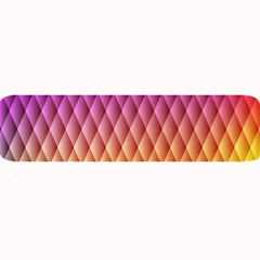 Triangle Plaid Chevron Wave Pink Purple Yellow Rainbow Large Bar Mats by Mariart