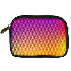 Triangle Plaid Chevron Wave Pink Purple Yellow Rainbow Digital Camera Cases by Mariart