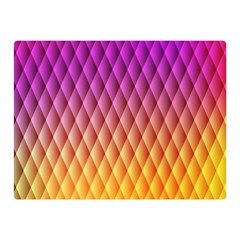 Triangle Plaid Chevron Wave Pink Purple Yellow Rainbow Double Sided Flano Blanket (mini)  by Mariart