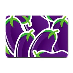 Vegetable Eggplant Purple Green Small Doormat 