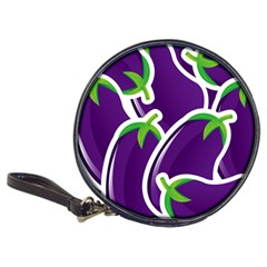 Vegetable Eggplant Purple Green Classic 20-CD Wallets