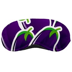 Vegetable Eggplant Purple Green Sleeping Masks