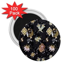 Traditional Music Drum Batik 2 25  Magnets (100 Pack) 