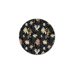 Traditional Music Drum Batik Golf Ball Marker by Mariart