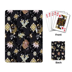 Traditional Music Drum Batik Playing Card by Mariart