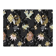 Traditional Music Drum Batik Double Sided Flano Blanket (mini)  by Mariart