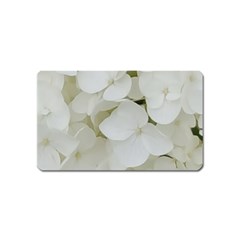 Hydrangea Flowers Blossom White Floral Photography Elegant Bridal Chic  Magnet (name Card) by yoursparklingshop