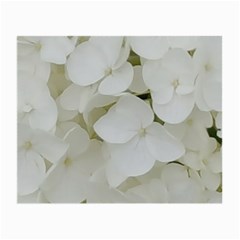 Hydrangea Flowers Blossom White Floral Photography Elegant Bridal Chic  Small Glasses Cloth (2-side) by yoursparklingshop