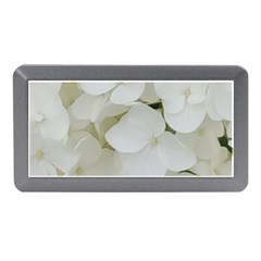 Hydrangea Flowers Blossom White Floral Photography Elegant Bridal Chic  Memory Card Reader (mini) by yoursparklingshop