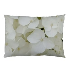 Hydrangea Flowers Blossom White Floral Photography Elegant Bridal Chic  Pillow Case (two Sides) by yoursparklingshop