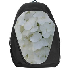 Hydrangea Flowers Blossom White Floral Photography Elegant Bridal Chic  Backpack Bag by yoursparklingshop