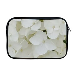 Hydrangea Flowers Blossom White Floral Photography Elegant Bridal Chic  Apple Macbook Pro 17  Zipper Case by yoursparklingshop