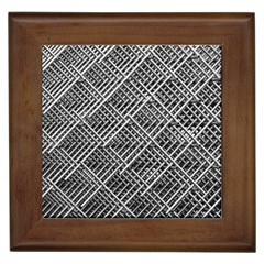 Pattern Metal Pipes Grid Framed Tiles by Nexatart