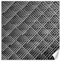 Pattern Metal Pipes Grid Canvas 20  X 20   by Nexatart