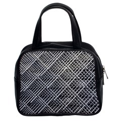 Pattern Metal Pipes Grid Classic Handbags (2 Sides) by Nexatart