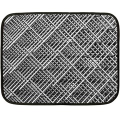 Pattern Metal Pipes Grid Double Sided Fleece Blanket (mini)  by Nexatart