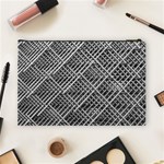 Pattern Metal Pipes Grid Cosmetic Bag (Large)  Back