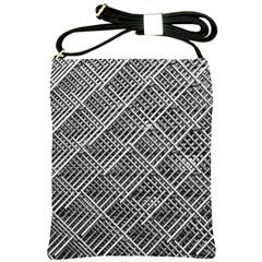 Pattern Metal Pipes Grid Shoulder Sling Bags by Nexatart