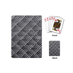 Pattern Metal Pipes Grid Playing Cards (mini)  by Nexatart