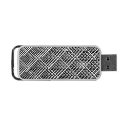 Pattern Metal Pipes Grid Portable Usb Flash (two Sides) by Nexatart