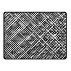 Pattern Metal Pipes Grid Double Sided Fleece Blanket (small)  by Nexatart