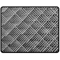 Pattern Metal Pipes Grid Double Sided Fleece Blanket (medium)  by Nexatart