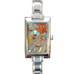 Liquid Bubbles Rectangle Italian Charm Watch by digitaldivadesigns