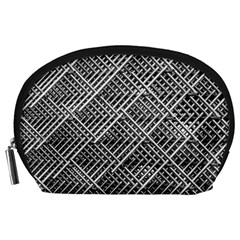 Pattern Metal Pipes Grid Accessory Pouches (large)  by Nexatart