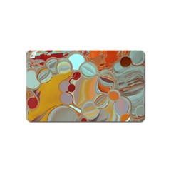 Liquid Bubbles Magnet (name Card) by digitaldivadesigns