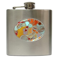 Liquid Bubbles Hip Flask (6 Oz) by digitaldivadesigns