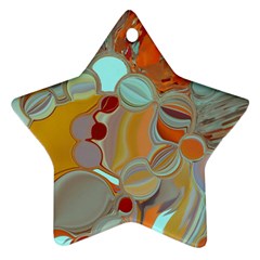 Liquid Bubbles Star Ornament (two Sides) by digitaldivadesigns