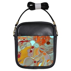 Liquid Bubbles Girls Sling Bags by digitaldivadesigns