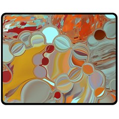 Liquid Bubbles Fleece Blanket (medium)  by digitaldivadesigns