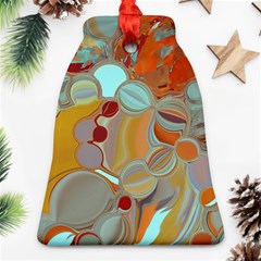 Liquid Bubbles Ornament (bell) by digitaldivadesigns