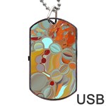 Liquid Bubbles Dog Tag USB Flash (Two Sides) Back