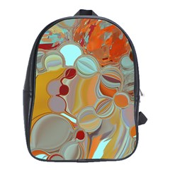 Liquid Bubbles School Bags (xl)  by digitaldivadesigns