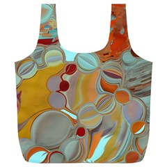 Liquid Bubbles Full Print Recycle Bags (l)  by digitaldivadesigns