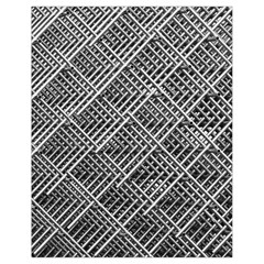 Pattern Metal Pipes Grid Drawstring Bag (small) by Nexatart