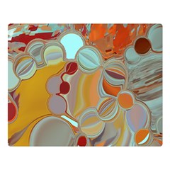 Liquid Bubbles Double Sided Flano Blanket (large)  by digitaldivadesigns