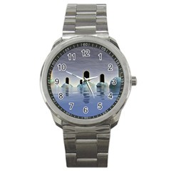 Abstract Gates Doors Stars Sport Metal Watch by Nexatart